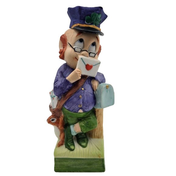 Mr. Mailman Hoffman Decanter Mr. Lucky Leprechaun 1977 Distilling Empty Read - Picture 1 of 13